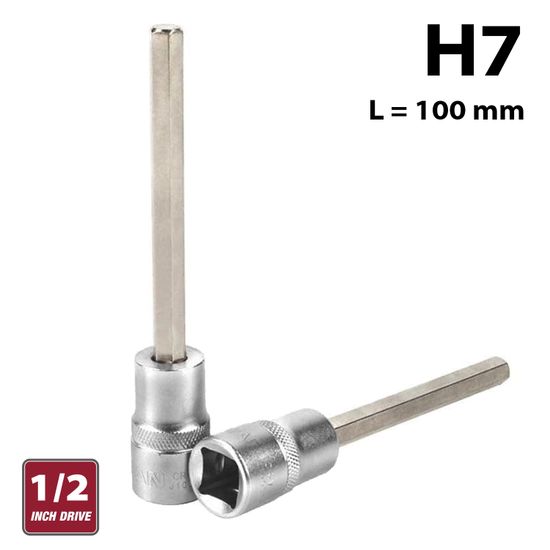 FIXMAN 1/2" Dr.7 X 100mm Heax Allen Bit Socket H7